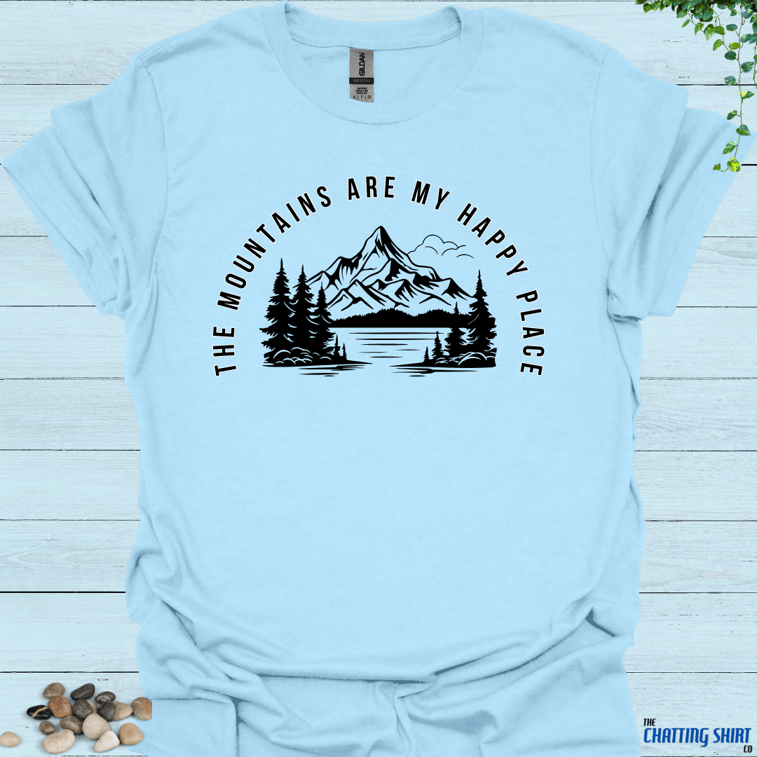 Mountains Happy Place T Shirt
