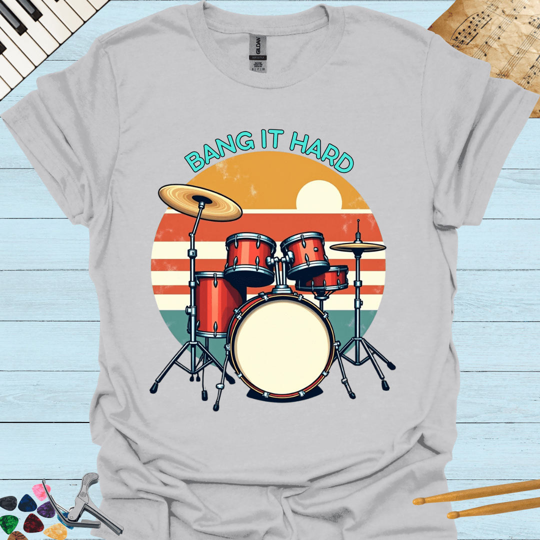 Retro Rock Drums T-Shirt