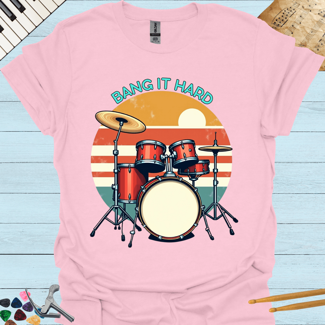 Retro Rock Drums T-Shirt