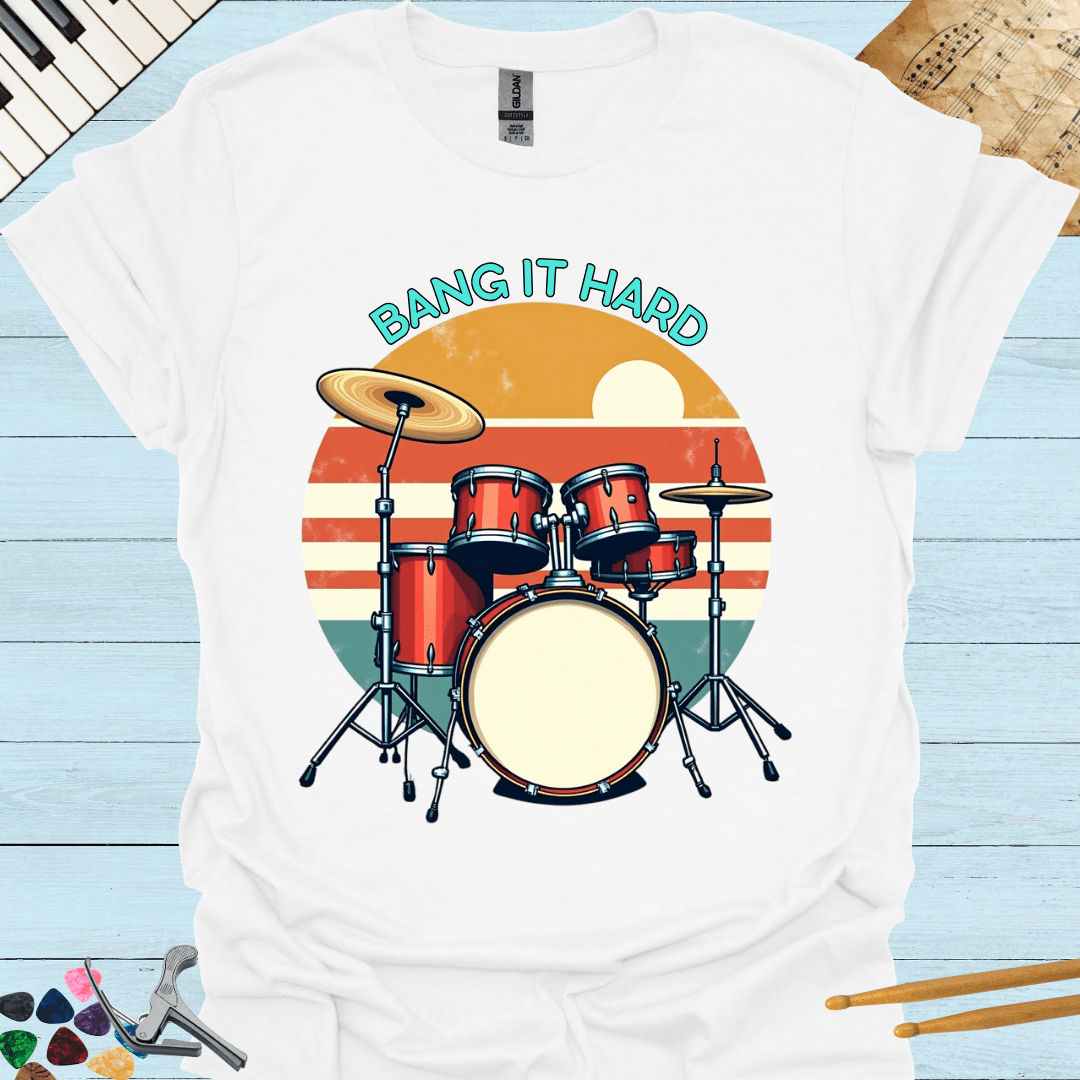 Retro Rock Drums T-Shirt