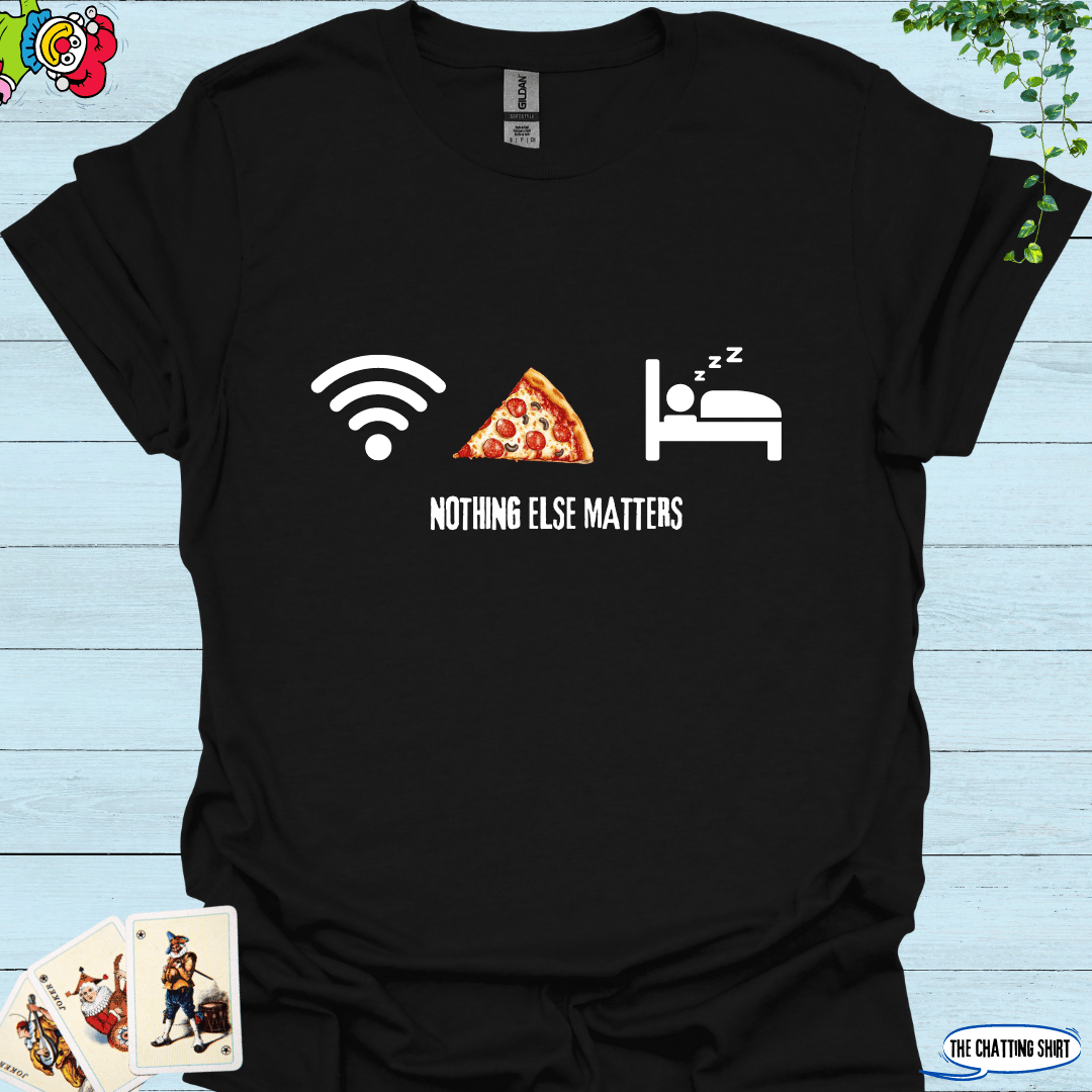 Pizza Wifi Sleep T-Shirt