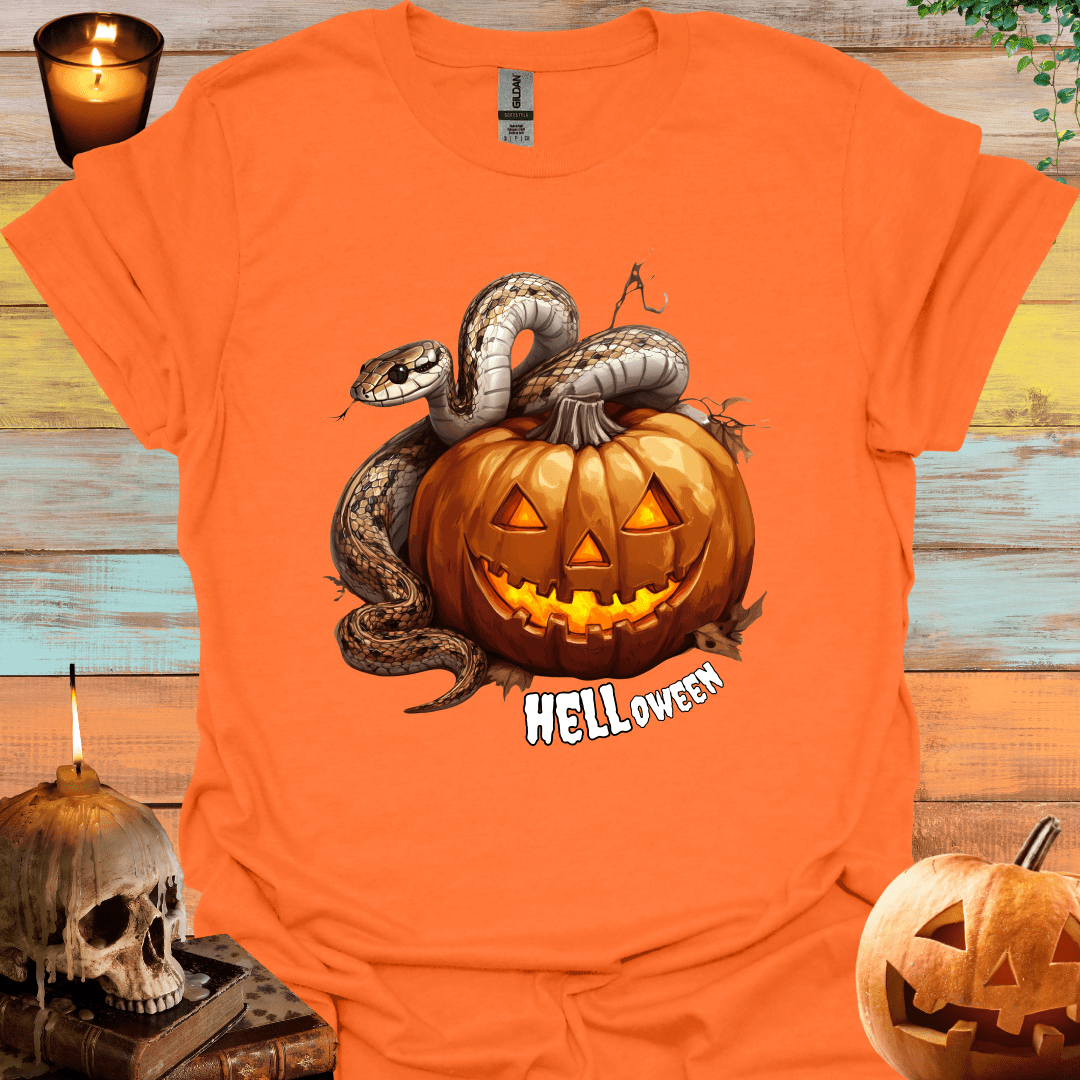 Pumpkin Snake Halloween T-Shirt