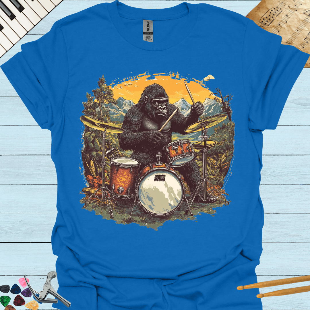 Gorilla Drummer T-Shirt