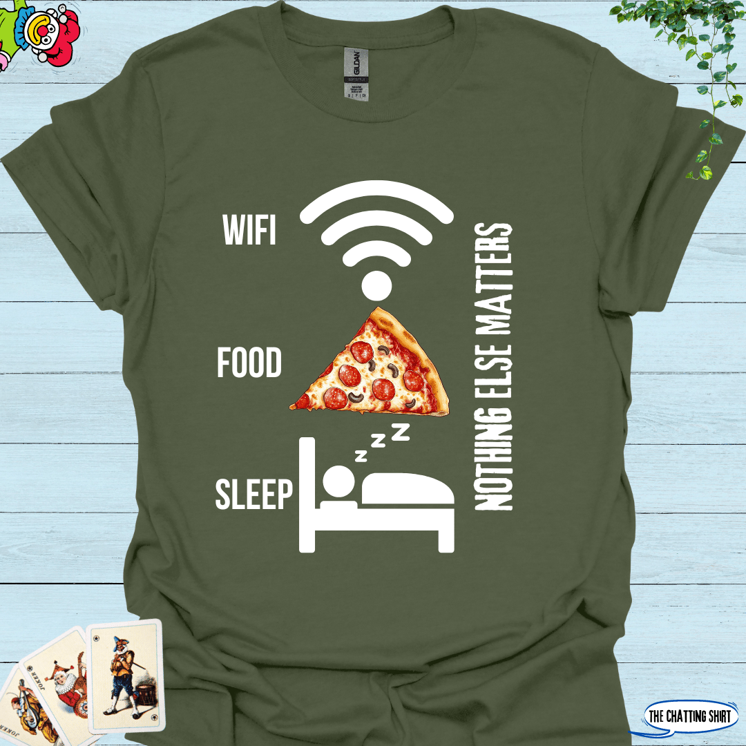 WiFi Food Sleep T-Shirt