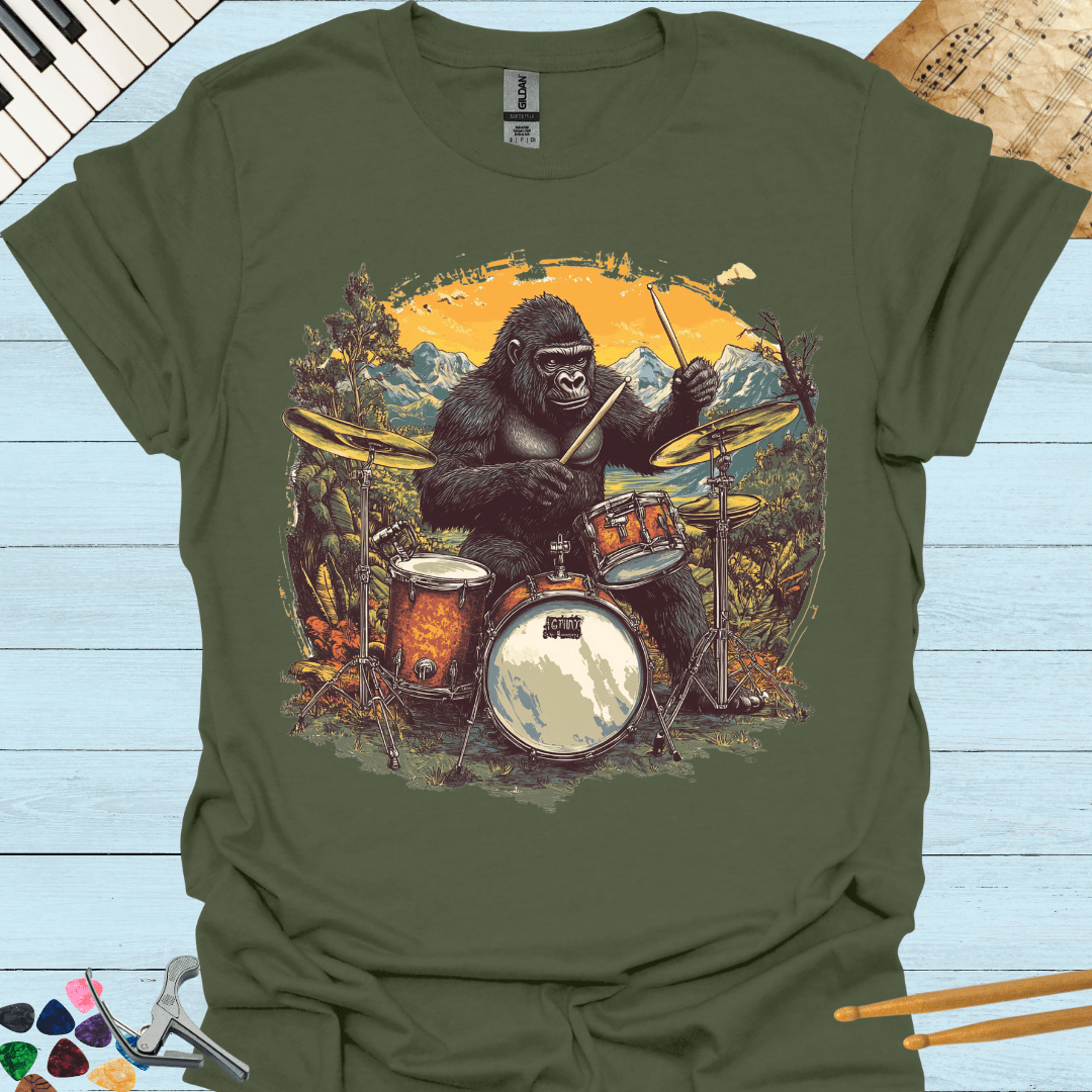 Gorilla Drummer T-Shirt