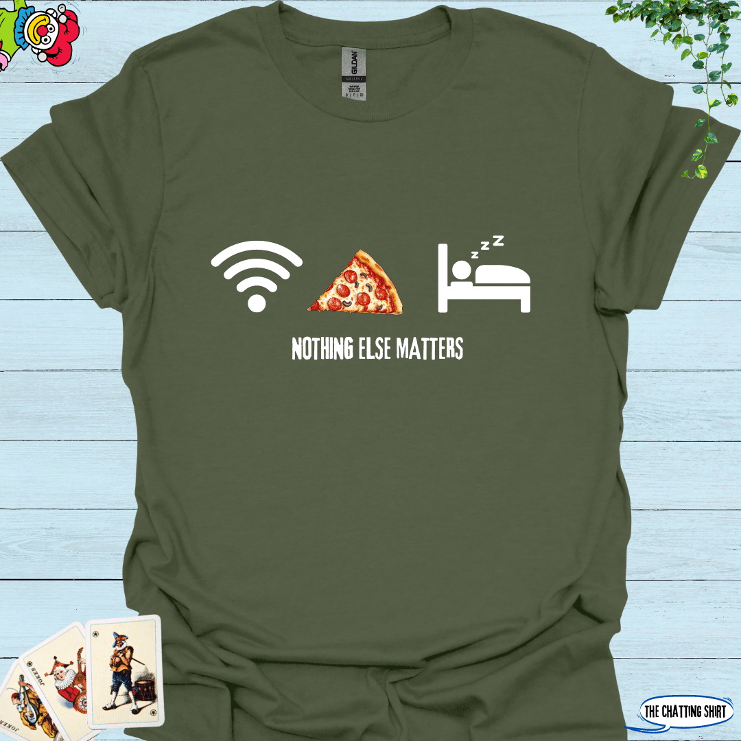 Pizza Wifi Sleep T-Shirt