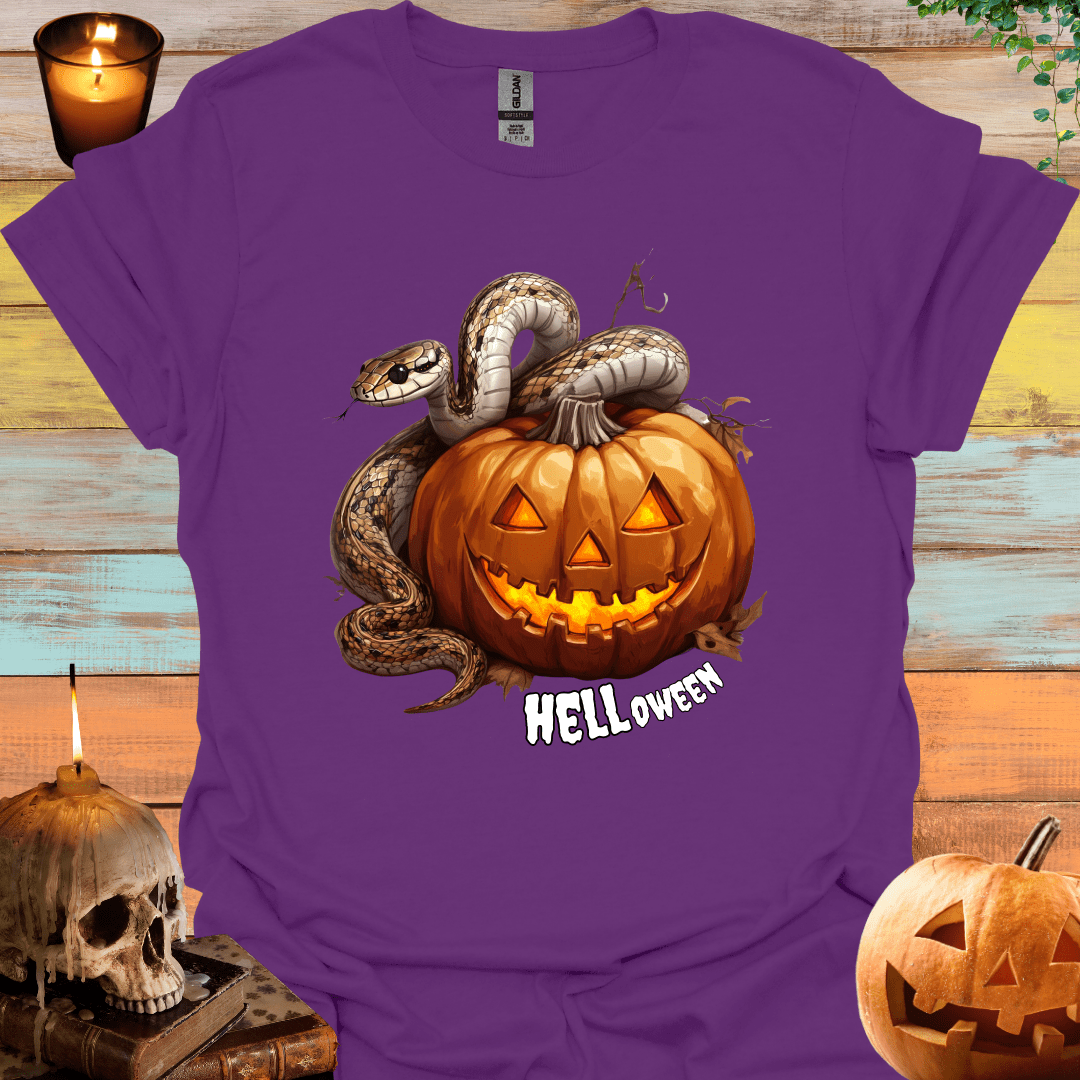 Pumpkin Snake Halloween T-Shirt