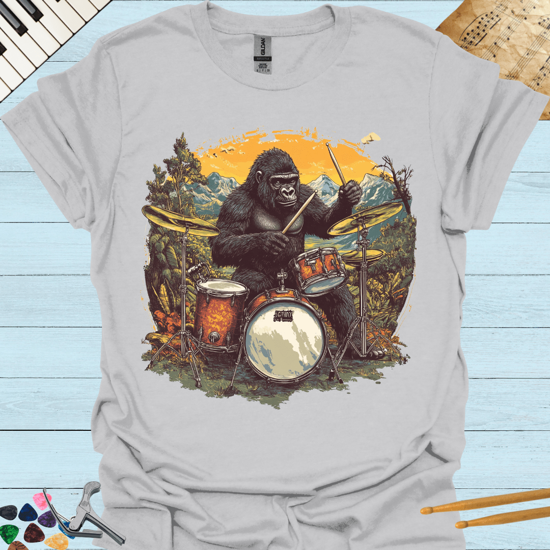 Gorilla Drummer T-Shirt