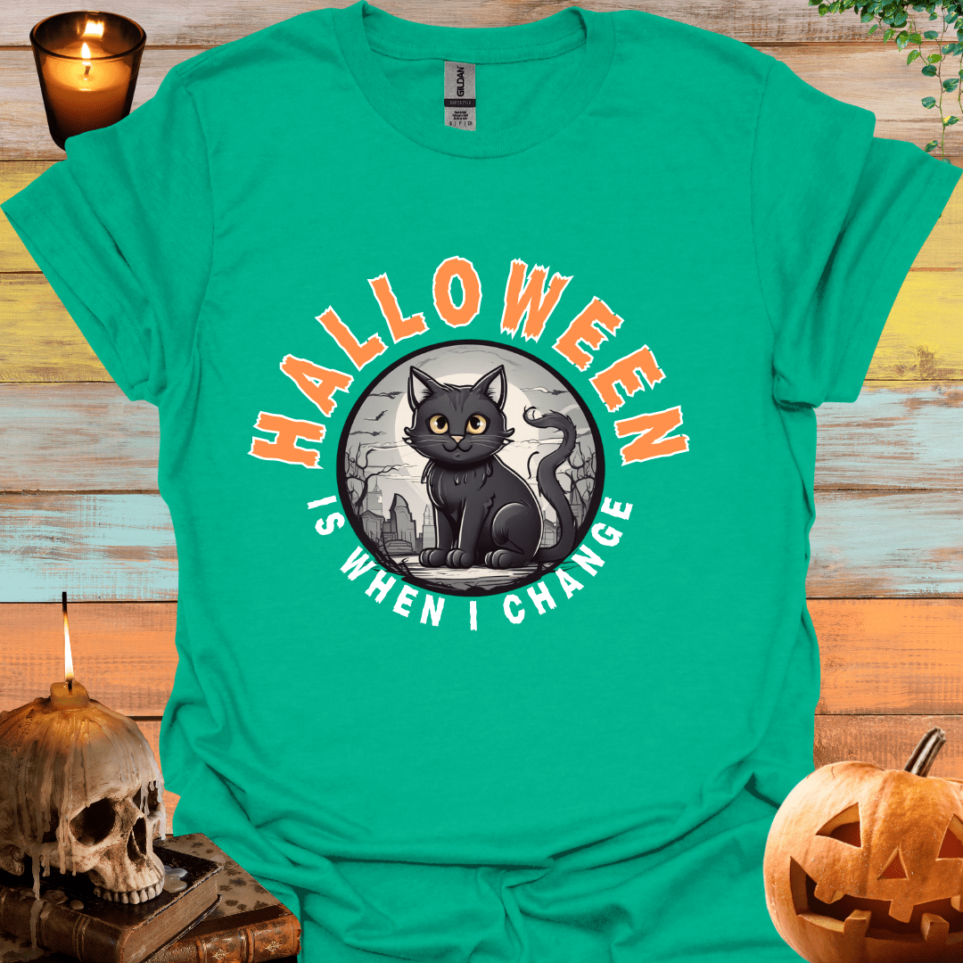 Halloween Black Cat T-Shirt