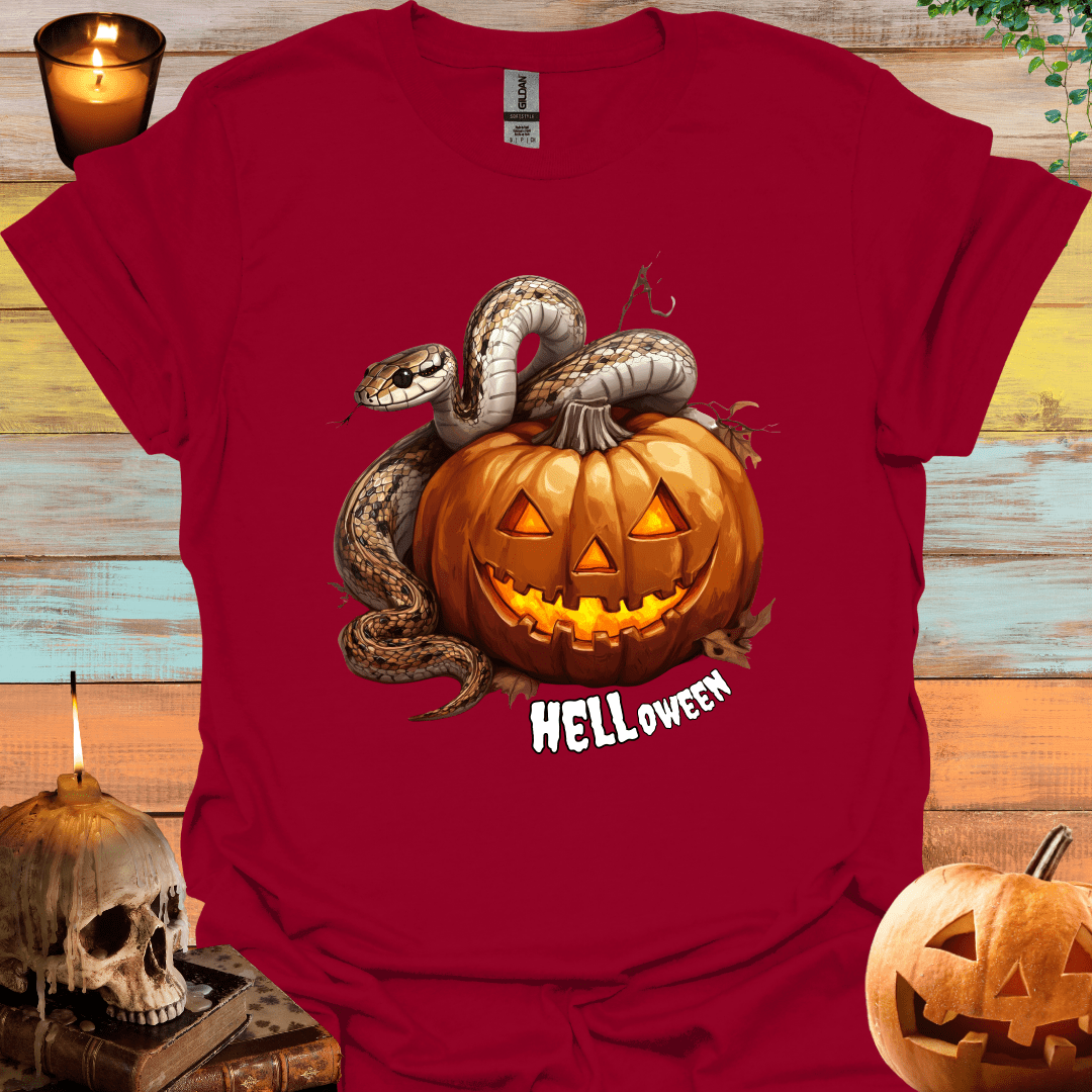 Pumpkin Snake Halloween T-Shirt