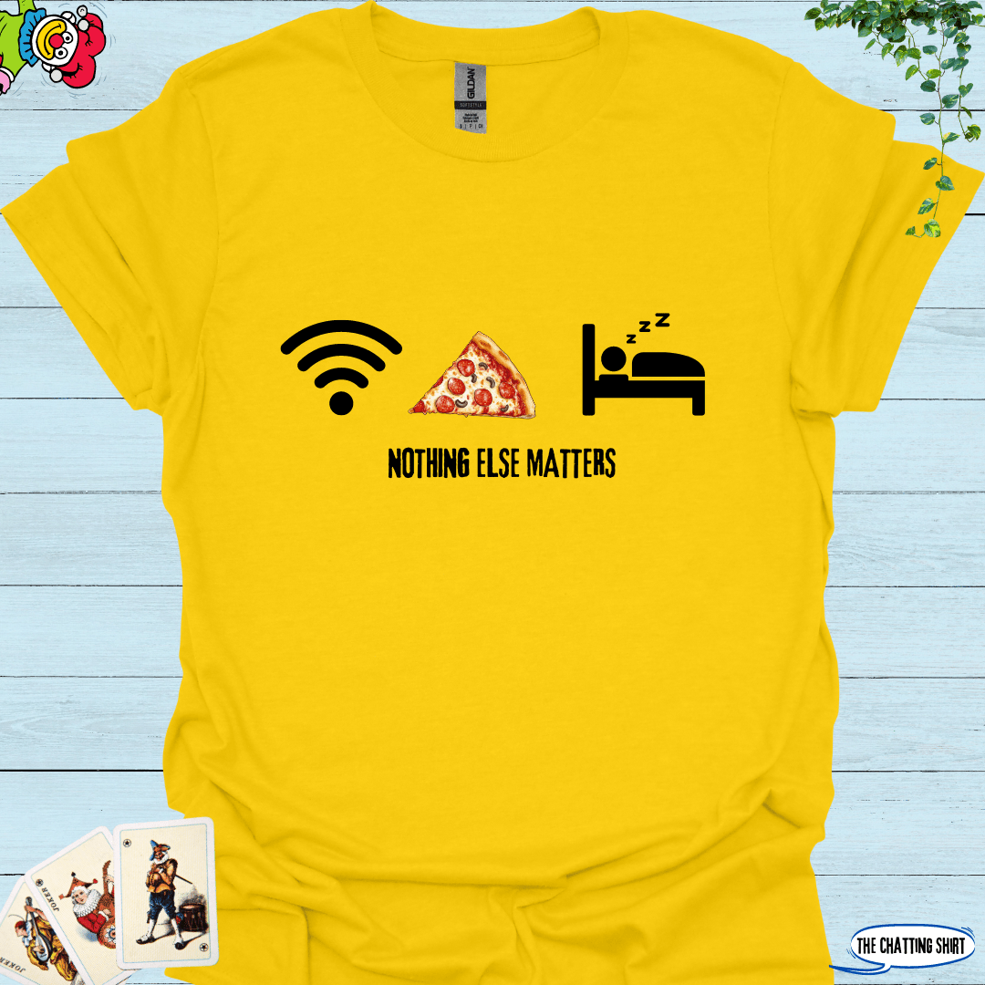 Pizza Wifi Sleep T-Shirt