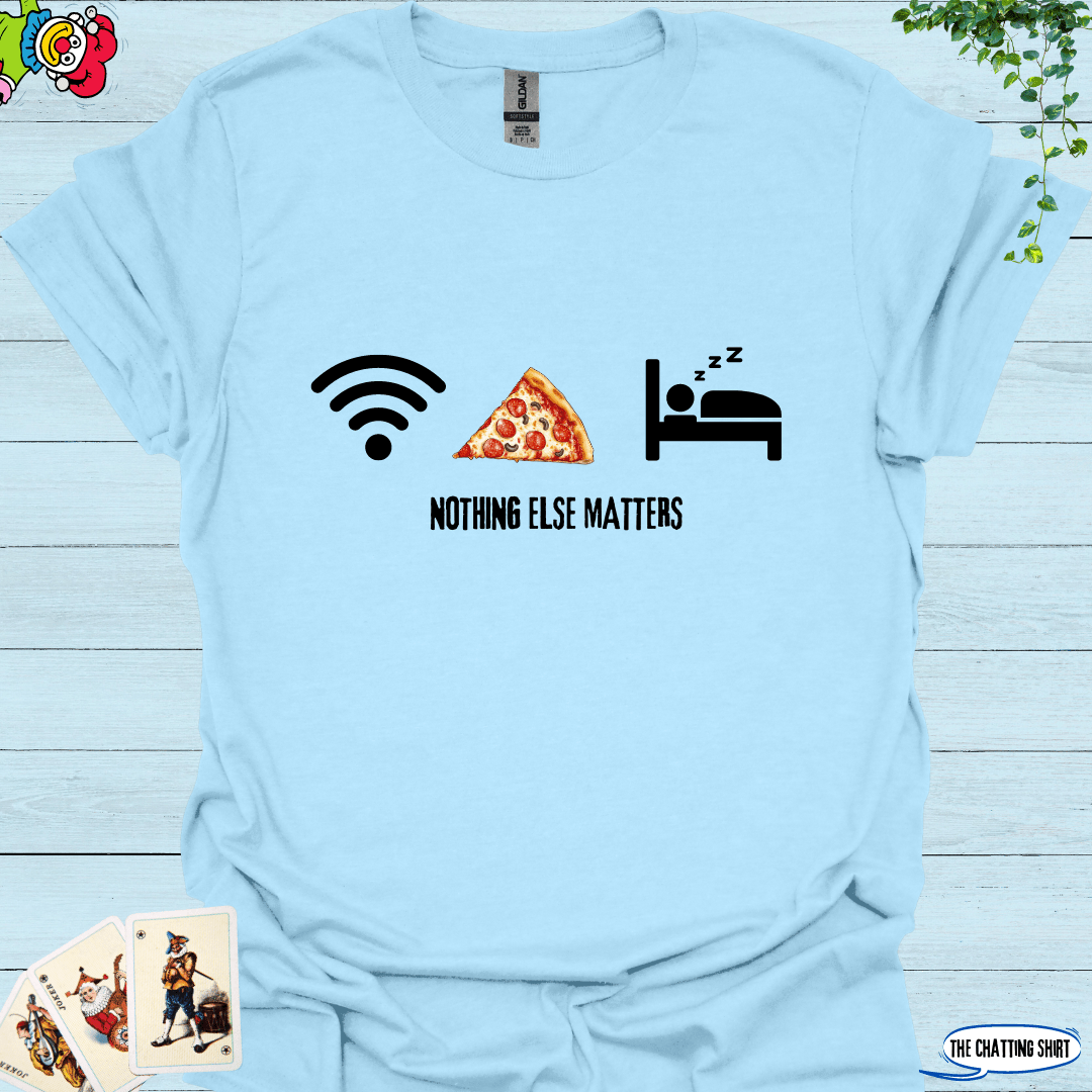 Pizza Wifi Sleep T-Shirt