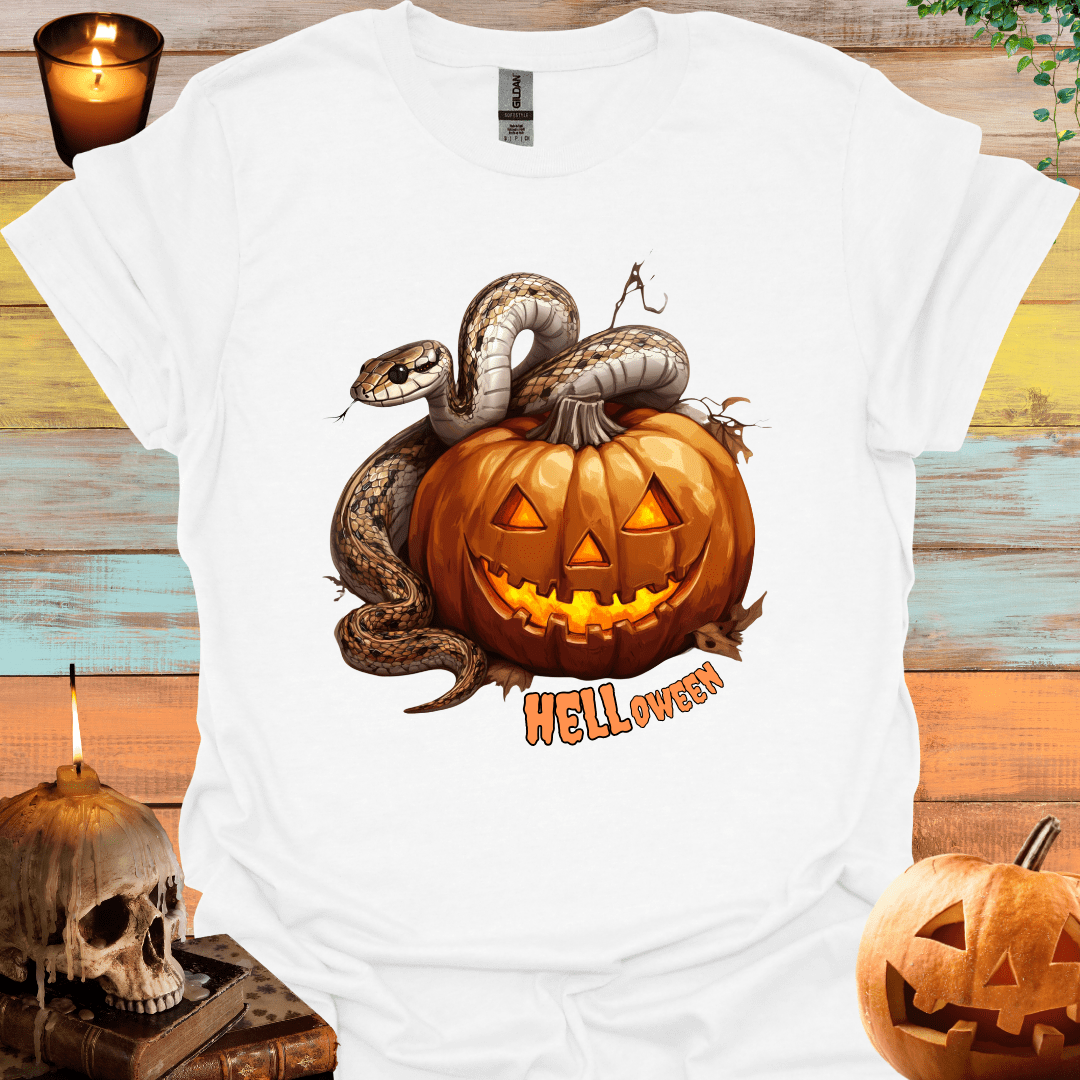 Pumpkin Snake Halloween T-Shirt