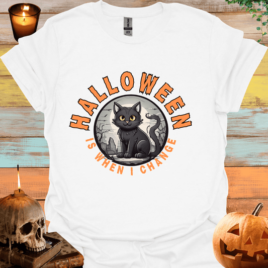 Halloween Black Cat T-Shirt