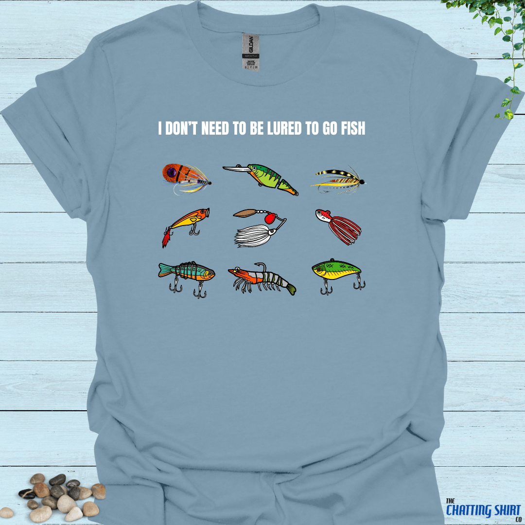 Lured To Go Fishing T-Shirt