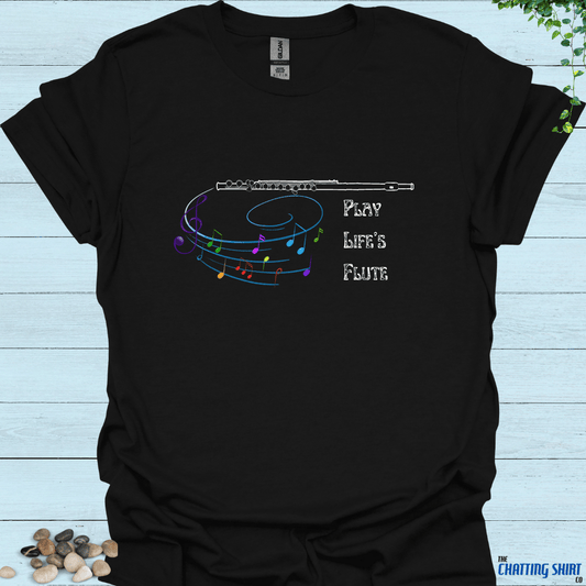 Flute Colorful Notes T-Shirt