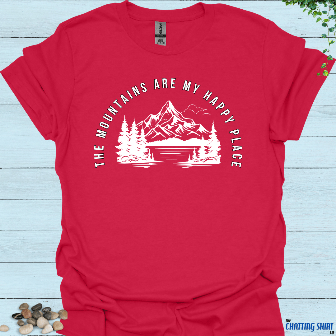 Mountains Happy Place T Shirt