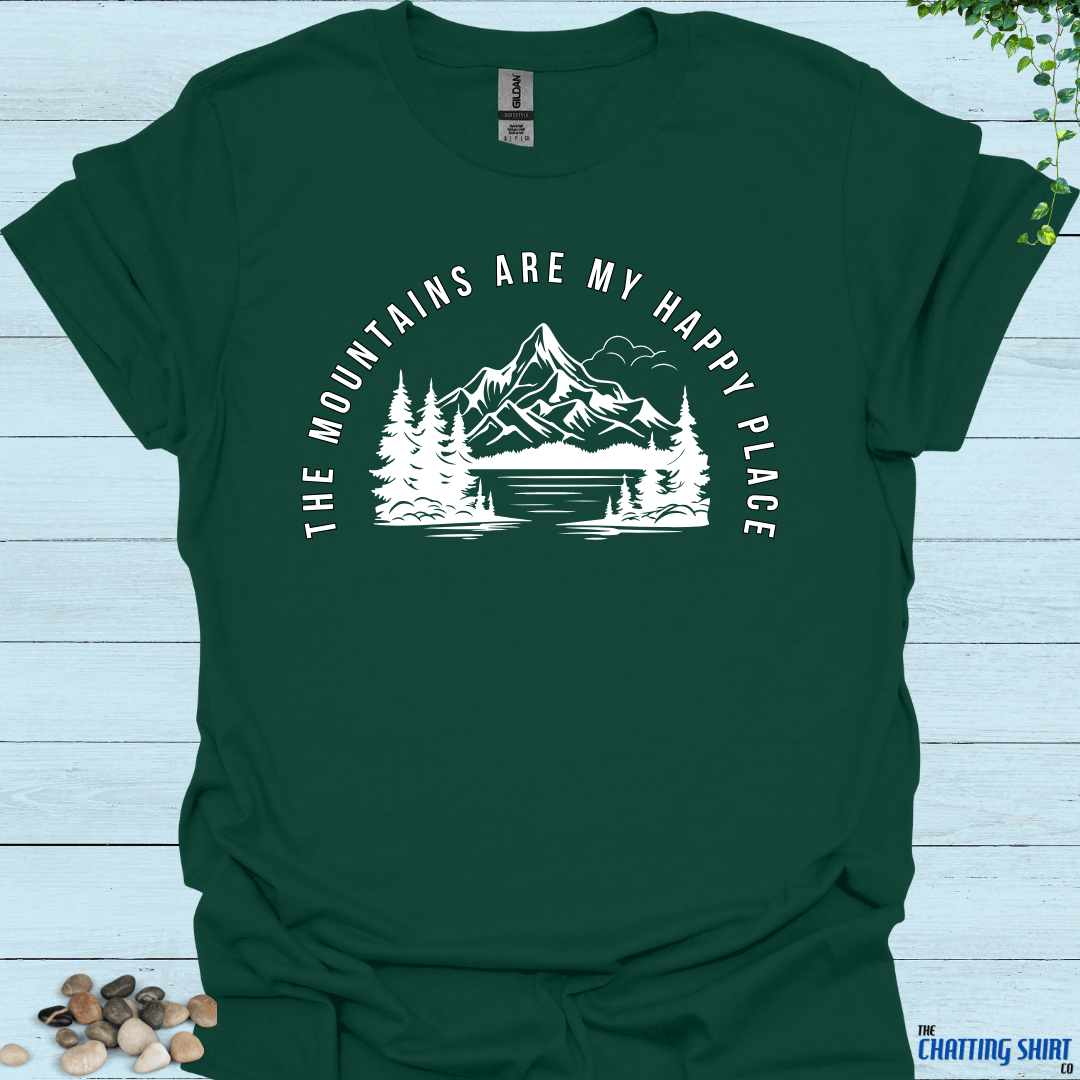 Mountains Happy Place T Shirt