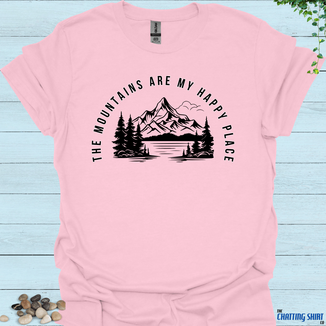 Mountains Happy Place T Shirt