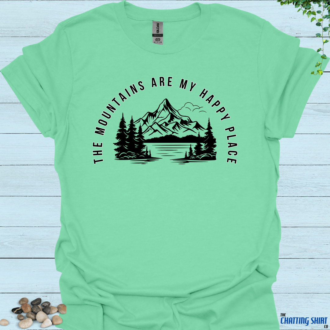 Mountains Happy Place T Shirt