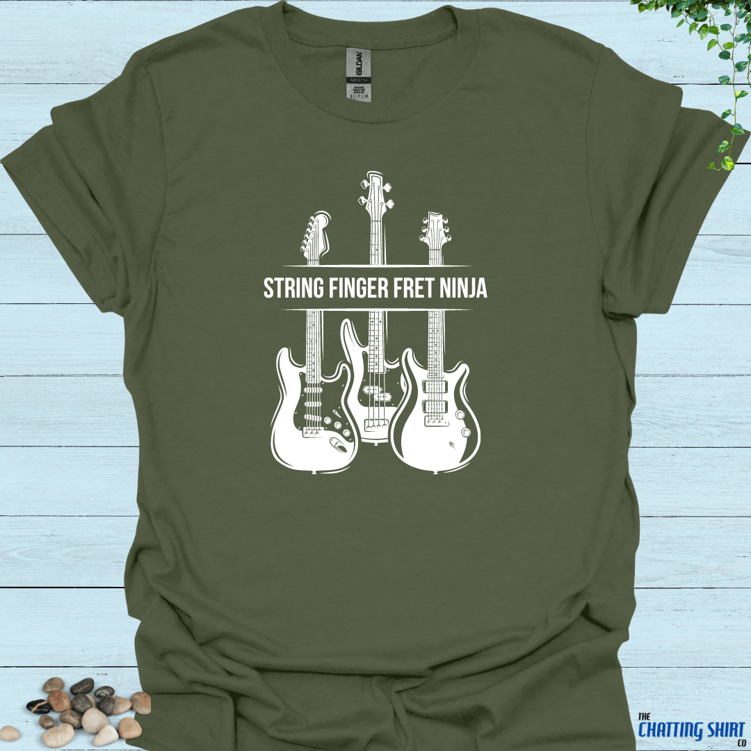 String Finger Fret Ninja T-Shirt